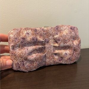 Nordstrom Bow Front textured snap wallet